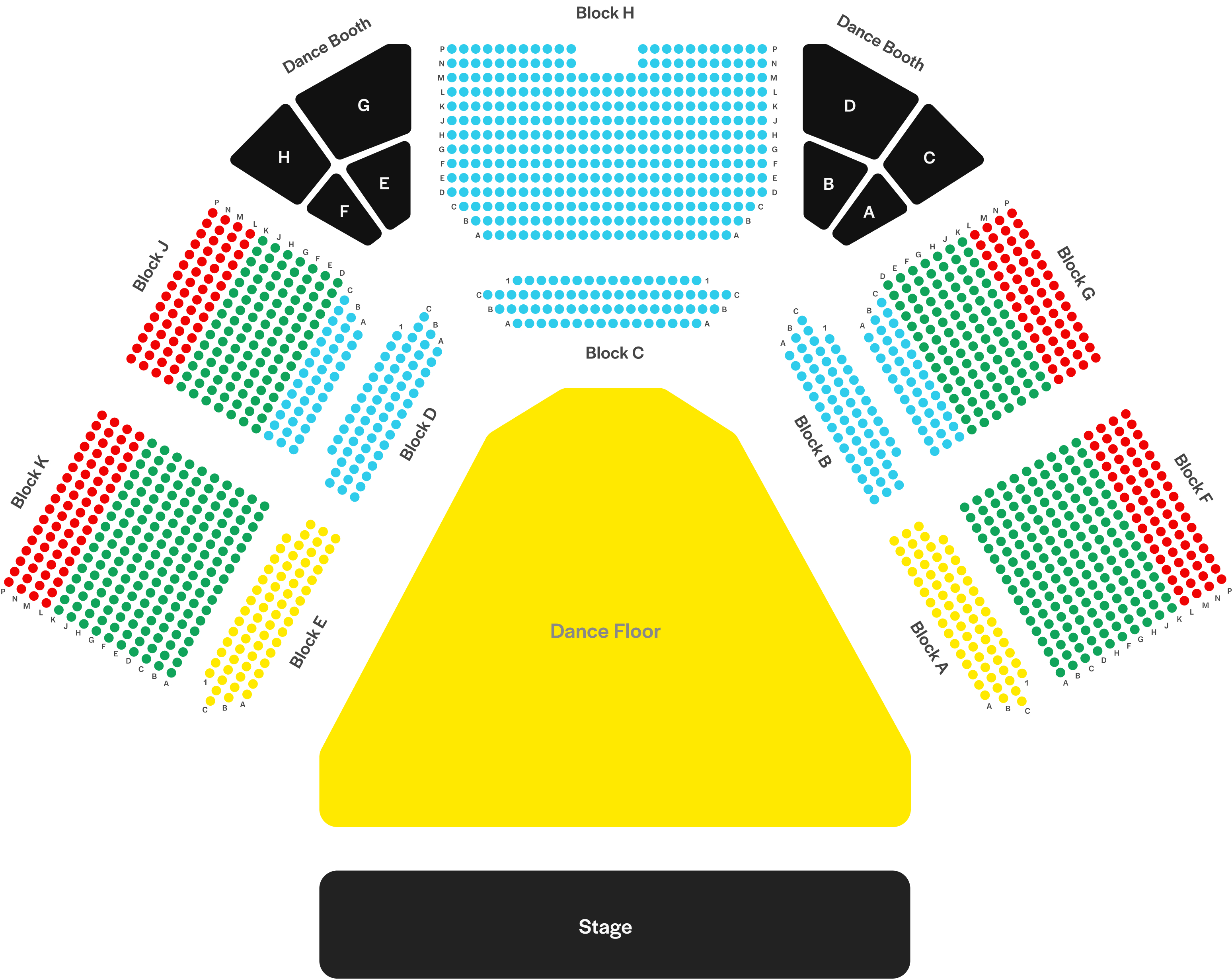 ABBA Arena Seating Chart